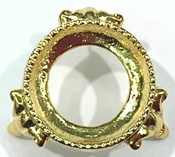 画像3: 丸玉台 ゴールド 5号 約4cm 丸玉台座 品番: 9993 (3)