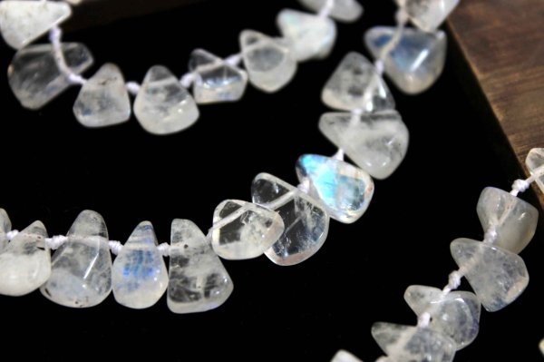 画像3: 連　スリランカ産ムーンストーン　雫型　　　品番： 6078 (3)