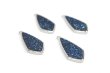 画像2: ドゥルージー　SV枠ダイヤ型　ブルー　3cm×1.3cm　　品番： 9909 (2)