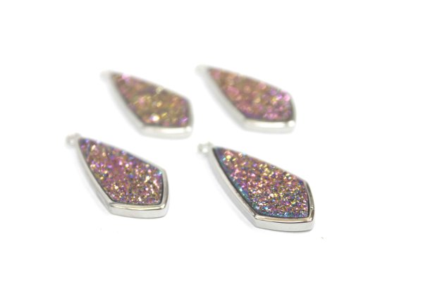 画像2: ドゥルージー SV枠ダイヤ型 ギャラクシー 3cm×1.3cm  品番: 9902 (2)