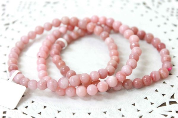 画像3: ブレス　ピンクオパール　6mm　　品番： 6199 (3)
