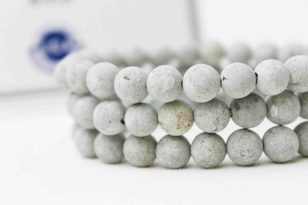 画像3: 【日本銘石】ブレス タツナイト(竜山石)   ブルー 8mm 品番: 9247 (3)