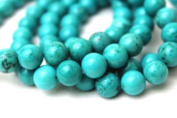 画像3: 連　ターコイズ（グリーン） 　丸　10mm　　　　※ポイント対象外　品番： 9140 (3)