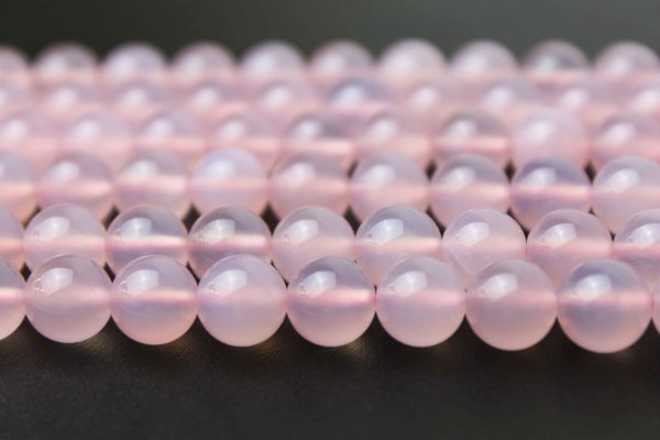 画像2: 連 パープルカルセドニー(着色)  丸 8mm    品番: 5814 (2)