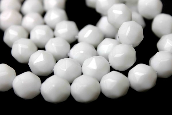 画像3: 連 ホワイトオニキス スターカット  6mm    品番: 6048 (3)