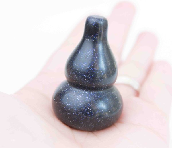 画像2: 置物 ひょうたん 紫金石  品番:7574 (2)
