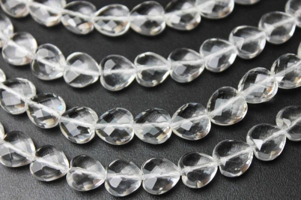 画像3: 連 クリスタル(水晶) ハートカット 12mm    品番: 5857 (3)