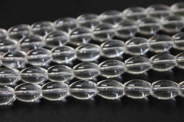 画像2: 連 クリスタル(水晶) ライス 10*7mm    品番: 5863 (2)