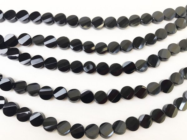 画像3: 【売切50%OFF(表示価格が割引後の金額)】連 オニキス Sラインカットコイン 10mm  ※割引クーポン・ポイント付与対象外 品番: 10372 (3)