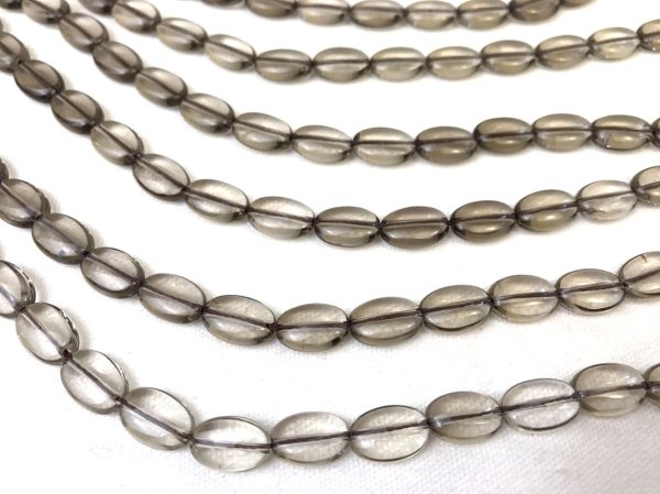 画像3: 連 スモーキークォーツ オーバル 8mm×12mm  品番: 10371 (3)