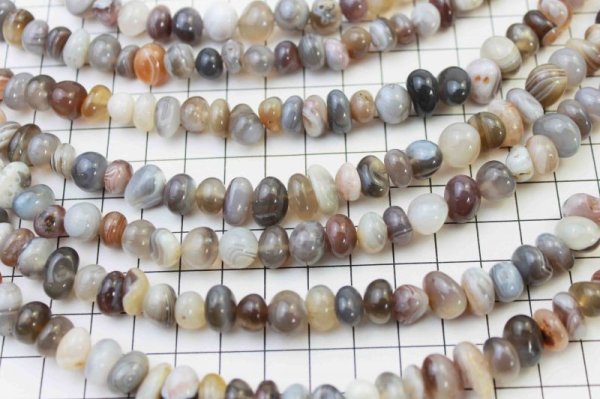 画像3: 連 ボツワナアゲート エッグタンブル 6〜10mm  品番: 4484 (3)