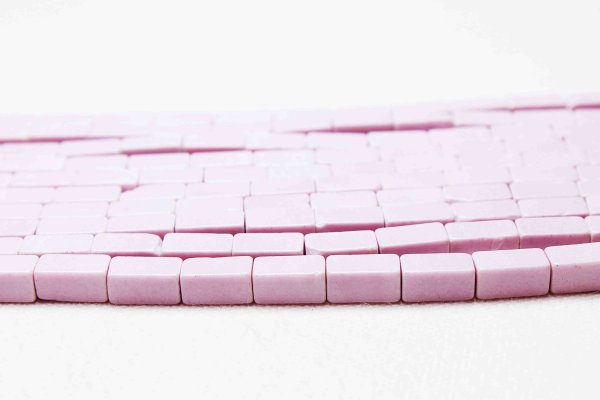 画像3: 【割引対象追加商品】【売切50%OFF(表示価格が割引後の金額)】連 アゲート スクエア チューブ 4×8mm パステルパープル  品番: 11150 (3)