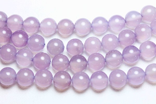 画像3: 連 パープルカルセドニーAAAランク  丸 10mm    品番: 11168 (3)