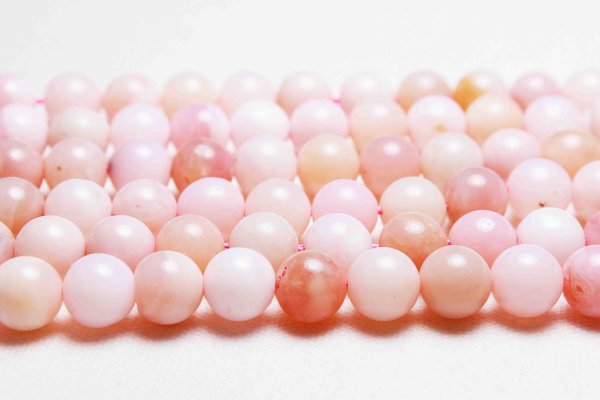 画像2: 連 オーストラリア産 ピンクオパール AAランク 丸 10mm  品番: 11180 (2)