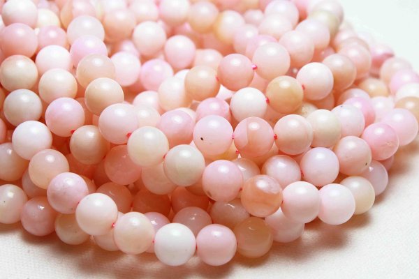 画像4: 連 オーストラリア産 ピンクオパール AAランク 丸 10mm  品番: 11180 (4)