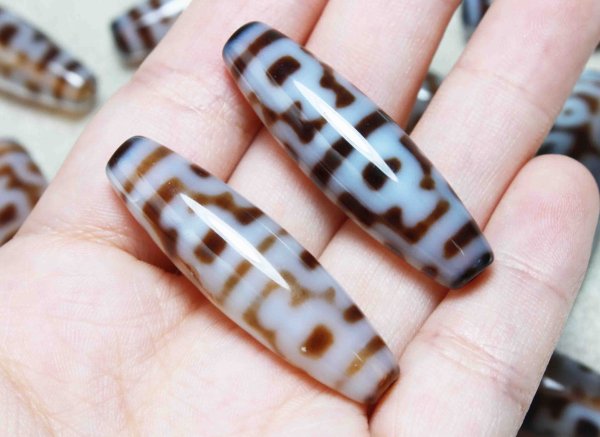 画像3: 至純天珠 ジービーズ 高品質 ツヤ有 特殊宝瓶 約38mm 円満功徳  品番: 11673 (3)