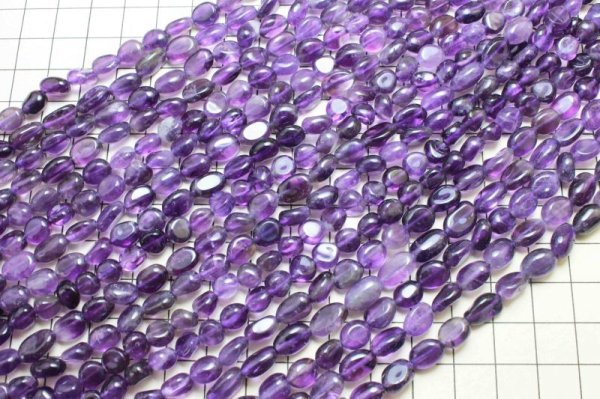 画像4: 連  変形 小粒 タンブル ミニ アメジスト 不定形 約6から10mm  品番: 11720 (4)