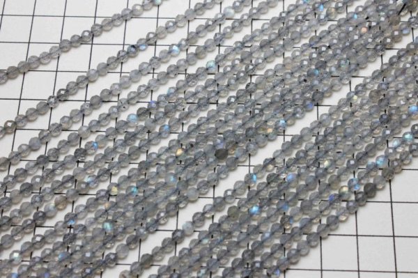 画像4: 連　高品質　ラブラドライト　 カット　3.5mm　品番： 11782 (4)