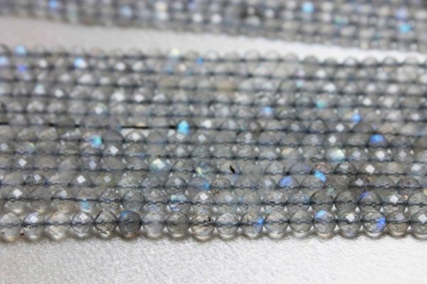 画像2: 連　高品質　ラブラドライト　 カット　3.5mm　品番： 11782 (2)