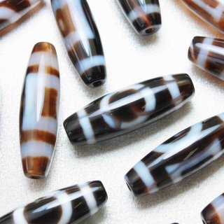 634天珠 六弁蓮花虎牙天珠 dzibeads! 至純天珠 ジービーズ 高品質 ツヤ有 六弁虎牙蓮花 約38mm 強運