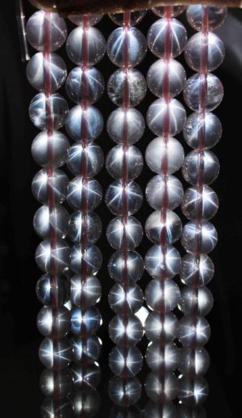 画像5: 連 スターローズクォーツ 丸  10mm    品番: 11840 (5)