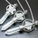 ペンデュラム ローズクォーツ 水晶 マカバスター入り 振り子