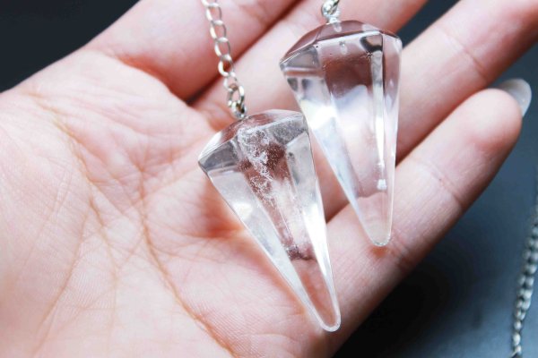 画像3: ペンデュラム 水晶 カット 振り子 ペンデュラム 品番: 7446 (3)