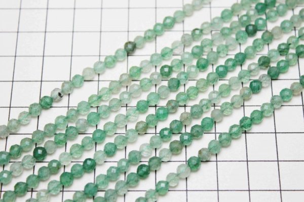 画像5: 連 グリーンストロベリークォーツ フックサイトインクォーツ 4.5mm 品番: 9642 (5)