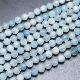 連 ブラジル産 スターアクアマリン 丸 10mm 品番： 1119311193