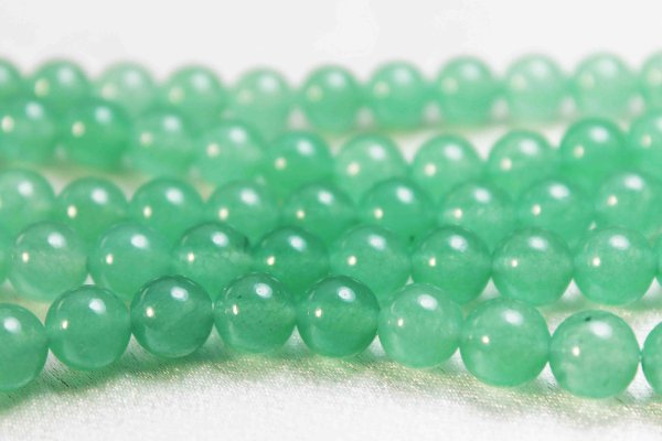 画像2: 連 高発色加工 アベンチュリン 8mm  品番: 9619 (2)