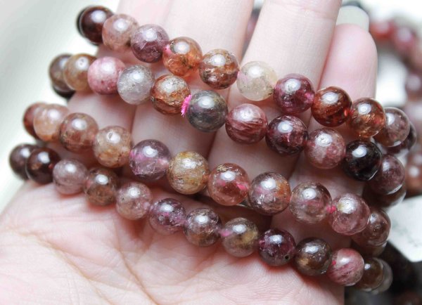 画像6: 【激安】ブレス　カラースピネル　7mm　　品番： 6139 (6)