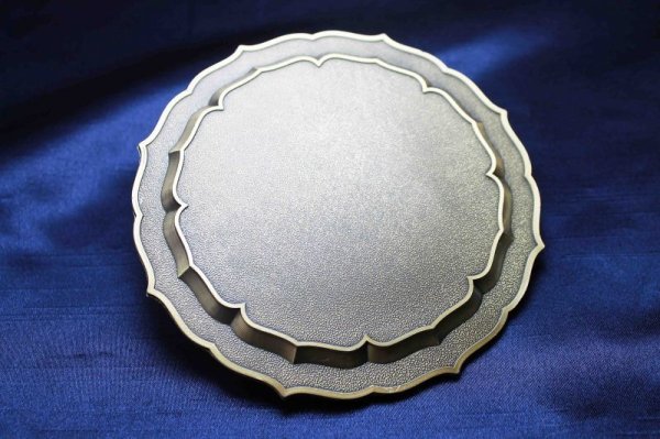 画像5: 置物 彫り物 お香受け皿 さざれ皿 真鍮製 九龍壁 約11.5cm 品番: 6143 (5)