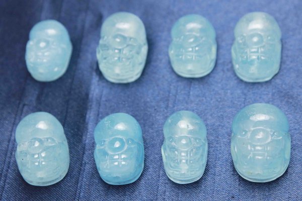 画像3: 天然石パーツ ヒキュウ アクアマリン 約14〜18mm  品番: 11569 (3)