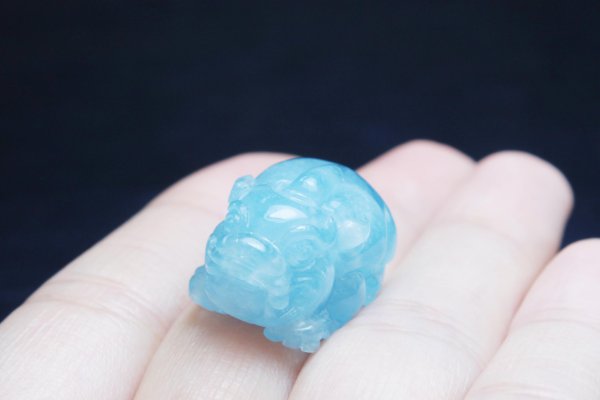 画像4: ヒキュウ アクアマリン 約21〜24mm 品番: 10792 (4)