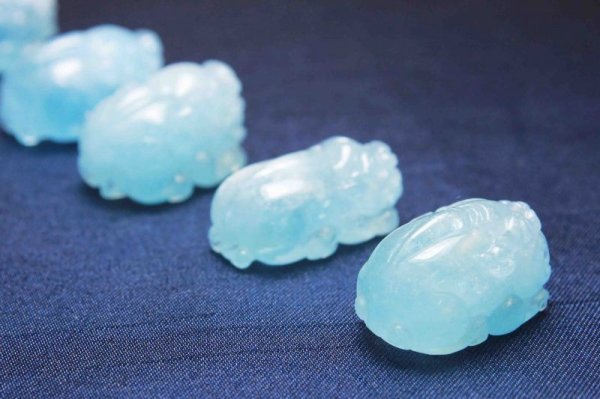 画像2: ヒキュウ アクアマリン 約21〜24mm 品番: 10792 (2)