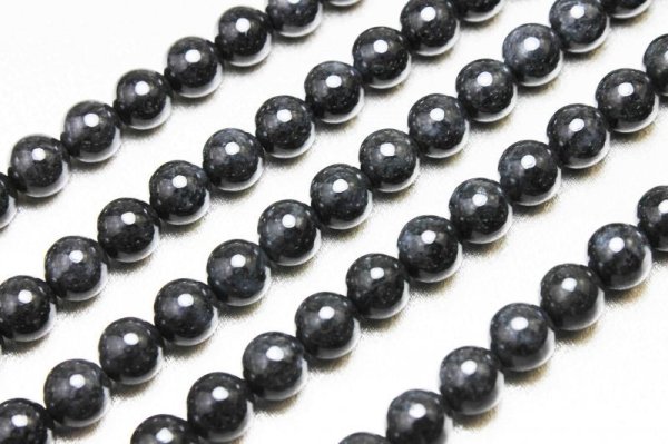 画像4: 連 ミャンマー産 黒翡翠 ブラックジェード 10mm 品番: 10292 (4)