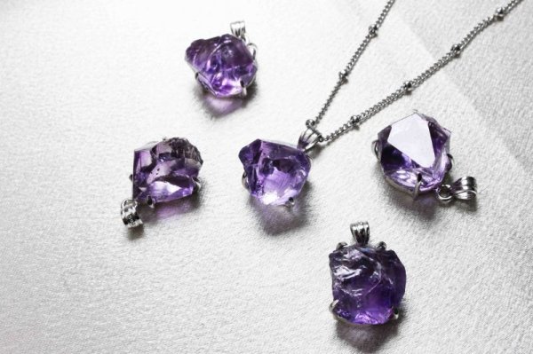 画像5: ペンダントトップ アメジスト ラフロック Silver925 品番: 10827 (5)