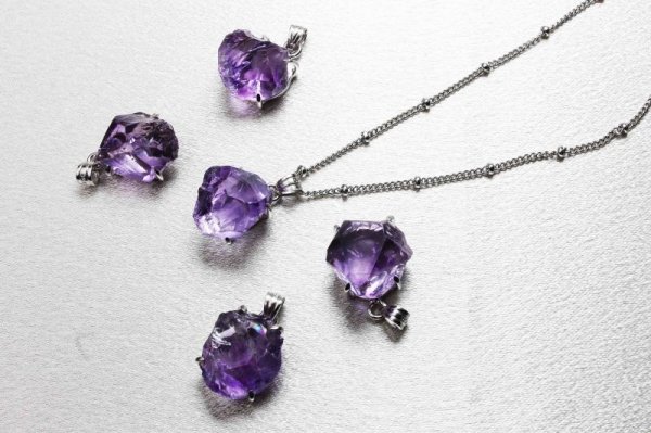 画像3: ペンダントトップ アメジスト ラフロック Silver925 品番: 10827 (3)