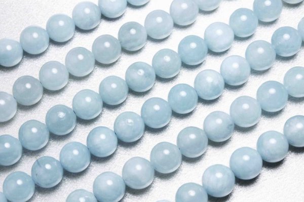 画像5: 連 アクアマリン 丸 ラウンド 10mm 品番: 10440 (5)