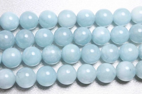 画像3: 連 アクアマリン 丸 ラウンド 10mm 品番: 10440 (3)