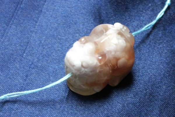 画像5: 天然石パーツ ヒキュウ チェリーブロッサムアゲート 約19〜22mm  品番: 6183 (5)