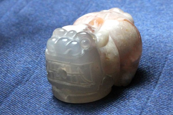 画像4: 天然石パーツ ヒキュウ チェリーブロッサムアゲート 約19〜22mm  品番: 6183 (4)