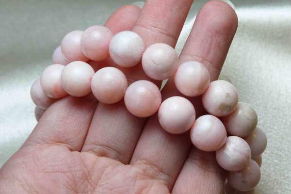 画像4:  【激安】 ブレスレット オーストラリア産 ピンクオパール 10.5mm 品番: 10500 (4)