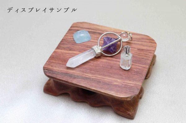 画像4: ウッドディスプレイスタンド 木製 長方形 約9.5cm×8.5cm  品番: 9693 (4)