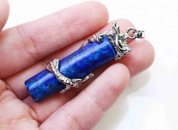 画像2: ペンダントトップ　ラピスラズリ　龍　※ポイント対象外　品番： 11503 (2)