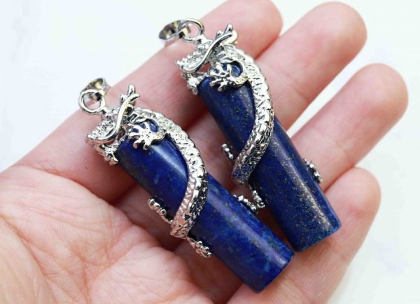 画像5: ペンダントトップ　ラピスラズリ　龍　※ポイント対象外　品番： 11503 (5)