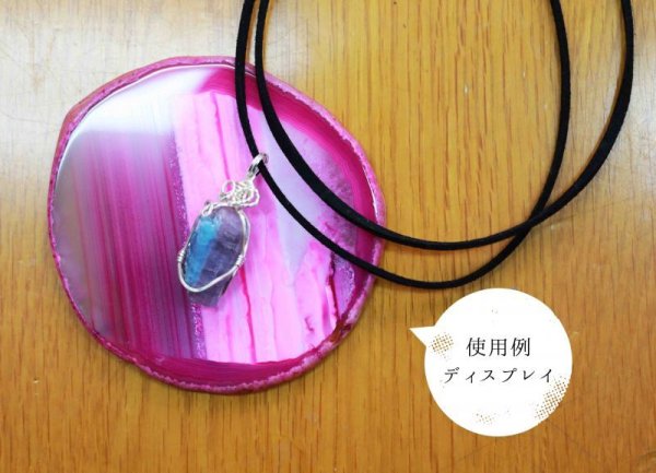 画像4: ディスプレイ メノウ コースター ピンク 小 めのう 瑪瑙 インテリア 天然石 品番: 11906 (4)