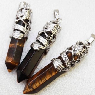 ペンダントトップ 水晶×龍 約3cm 品番： 1007910079