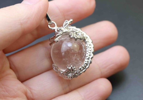 画像5: 龍のペンダント 水晶  品番: 11650 (5)