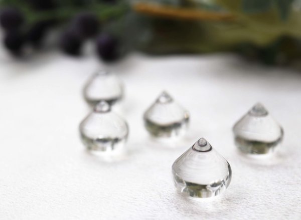 画像5: 摩尼宝珠 (如意宝珠) 水晶 大願成就 開運 浄化 お守り 1.5cm 品番:12283 (5)